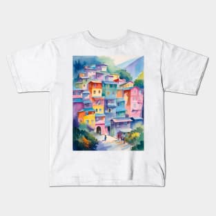 Pink Darjeeling Town Kids T-Shirt